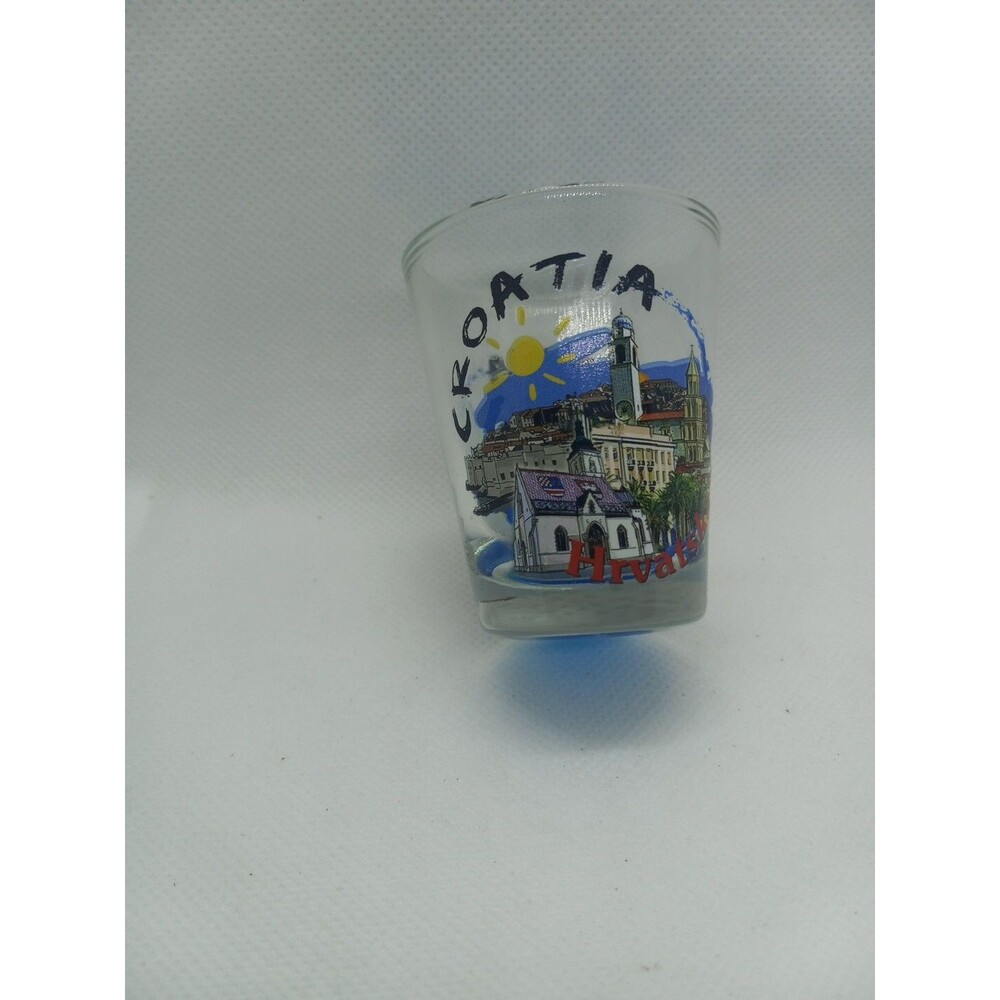 Croatia Šamarica Shot Glass Whiskey Rum Gin